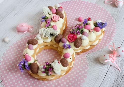 Easter bunny cream tart