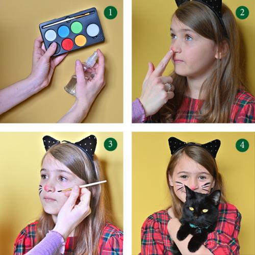 Face paint cat face tutorial