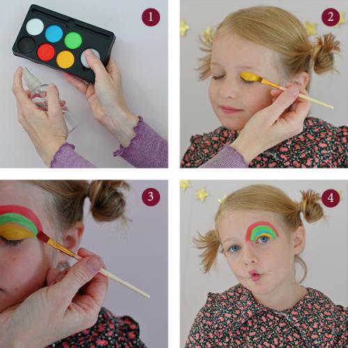 Face paint rainbow