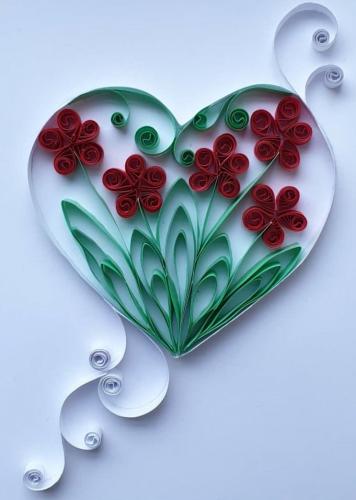 Final quilled greetings card