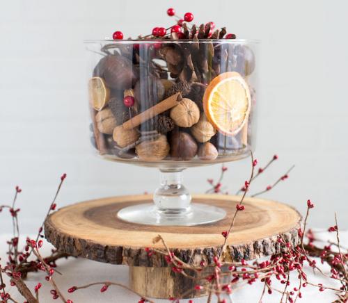 wooden centrepiece