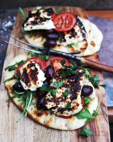 halloumi flatbread