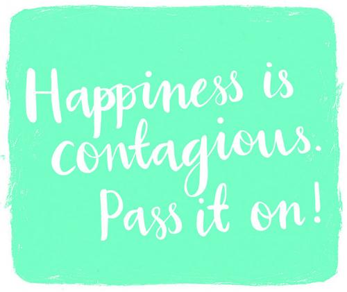 happiness is contagious
