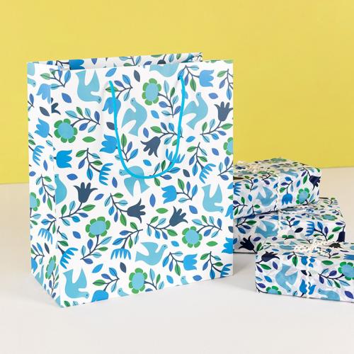 Large Folk Doves gift bag Large Folk Doves gift bag