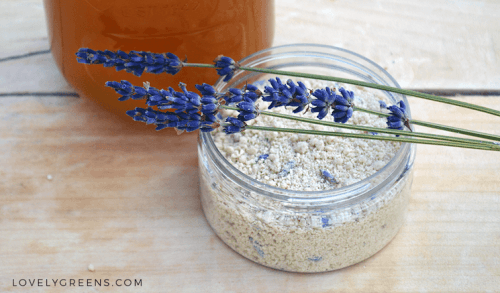 homemade lavender honey cleanser