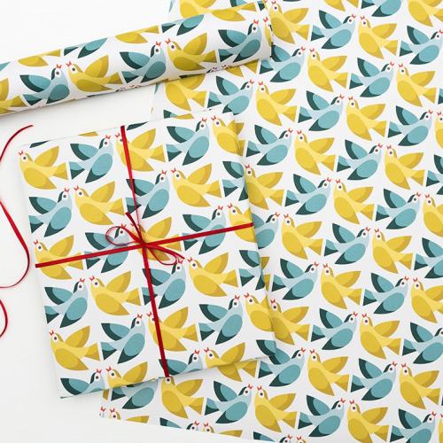 Love Birds wrapping paper