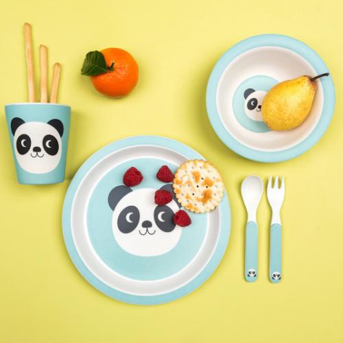 Miko the Panda bamboo tableware