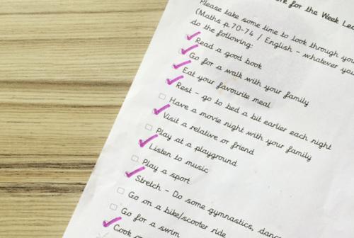 to-do list to counter exam stress