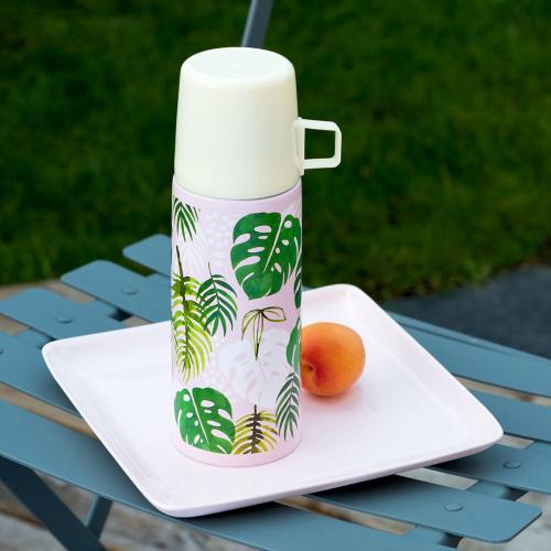 Tropical Palm flask and cup