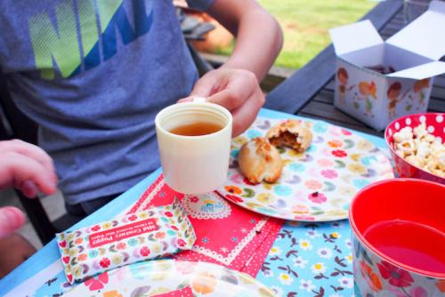 Jen's son using his flask cup Jen's son using his flask cup