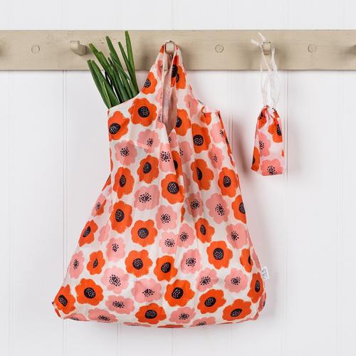 Poppy foldaway shopping bag
