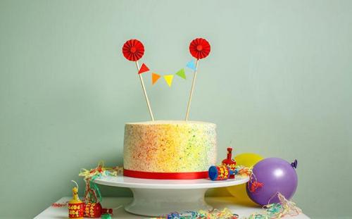 rainbow speckle cake