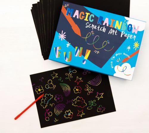 Rainbow scratch art kit 