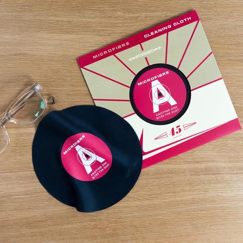 Record “Bites the Dust” microfibre cloth