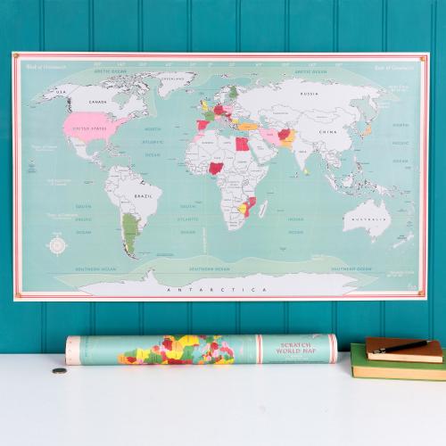 Scratch world map