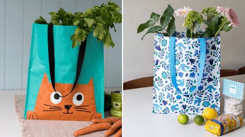 Reusable shopping bags on sale