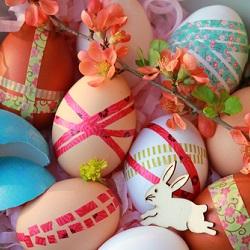 Washi tape eggs