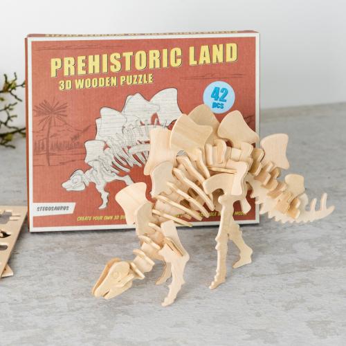 Stegosaurus 3D wooden puzzle