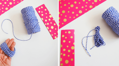 tassle bookmark twine