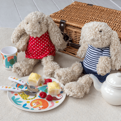 Teddy bears picnic with pot of tea Teddy bears picnic with pot of tea