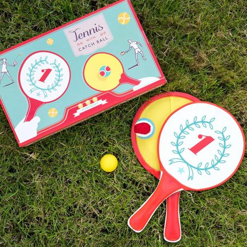 Tennis with catch ball