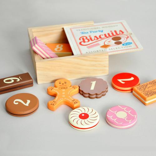 Traditional tea party biscuits game