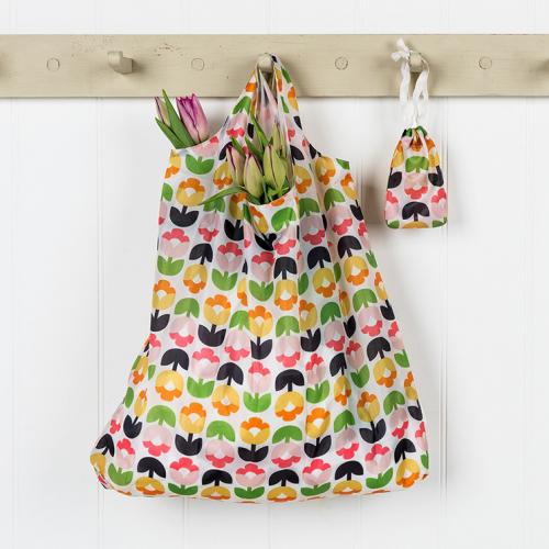 Tulip Bloom foldaway shopping bag