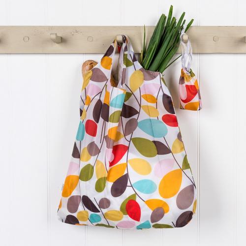 Vintage Ivy foldaway shopping bag