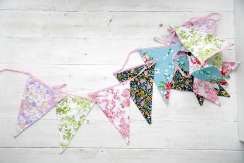 Washable floral bunting from dotcomgiftshop