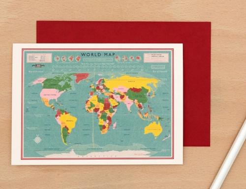 World map card design from dotcomgiftshop shop