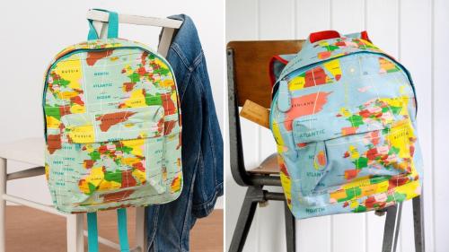 World Map matching backpacks World Map matching backpacks