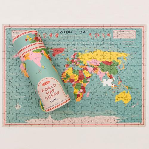 World Map puzzle in a tube World Map puzzle in a tube