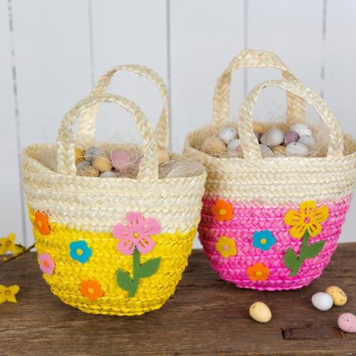 Woven flower baskets