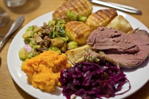 roast venison dinner