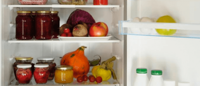 A well organised fridge