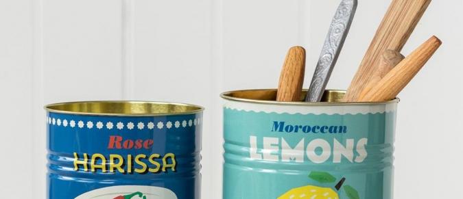 Lemons and Harissa storage tins