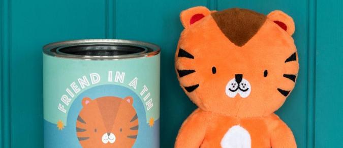 Terry the Tiger friend in a tin