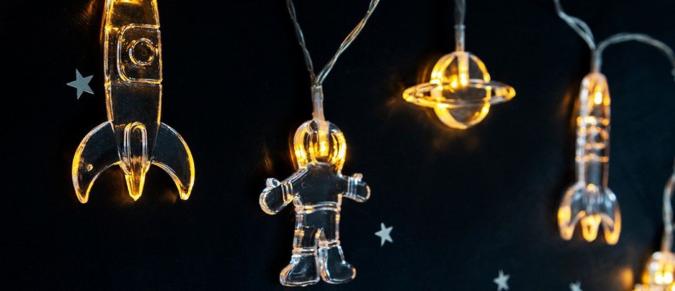 Space themed string lights
