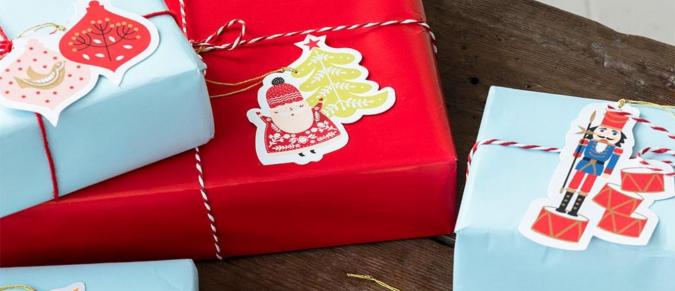 Gift wrapped Christmas gifts