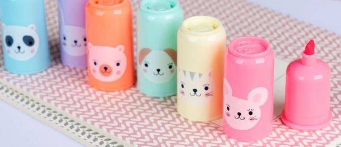 Mini animal highlighters