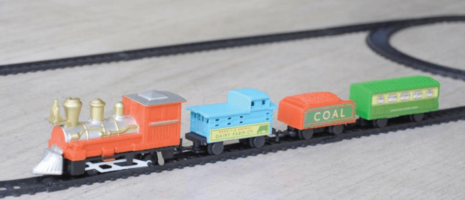 Train on tracks