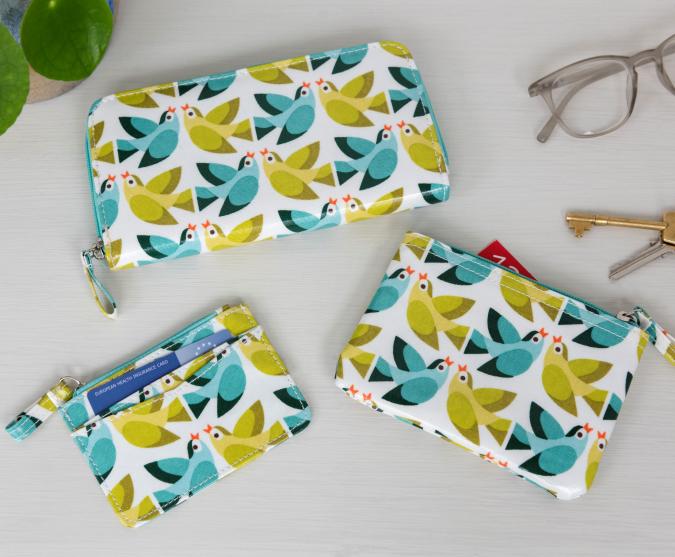 Love Birds wallet, cardholder purse, purse Love Birds wallet, cardholder purse, purse