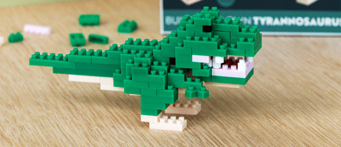 Build your own dinosaur model brick kit - Tyrannosaurus rex