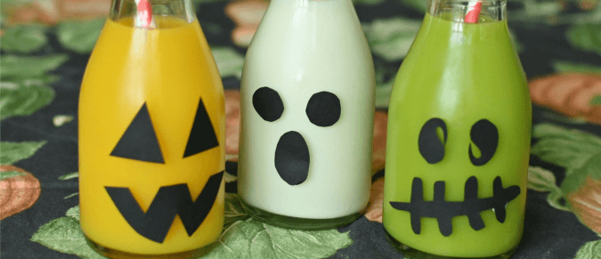Spooky character bottles