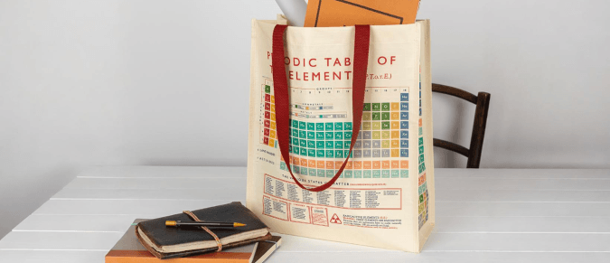 Recycled shopping bag - Periodic Table