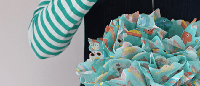 Tissue paper pom poms