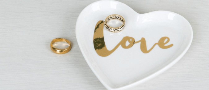 Love trinket tray