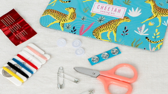Cheetah Sewing Kit