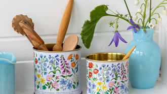 Wild Flowers mini storage tins