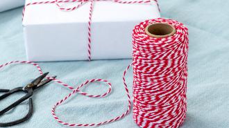 Red and white baker's twine